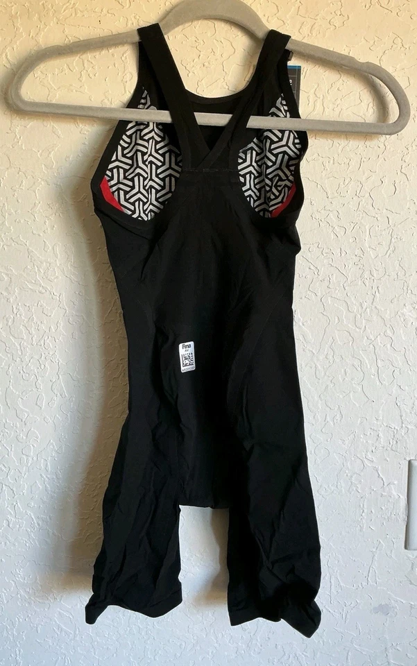 Traje de baño Arena Powerskin Carbon Glide para mujer 24 Stanford espalda cerrada negro dorado Foto 2 de 4