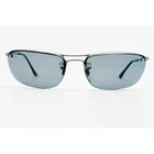 Ray-Ban Top Square Sunglasses Mens Gray Silver Rimless RB3156 57-15