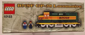 LEGO Trains 10133 Burlington Northern Santa Fe BNSF Locomotive New In Box Sealed