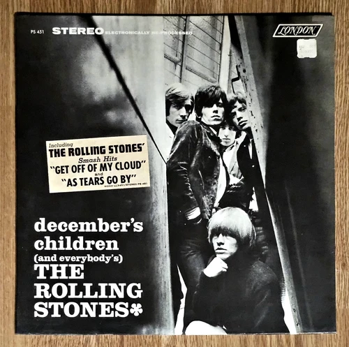 THE ROLLING STONES December's Children FACTORY SEALED 1ST PRESSING HYPE STICKER