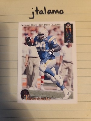 1994 Classic NFL Experience Throwbacks 1 Of 1,500 - Natrone Means Chargers