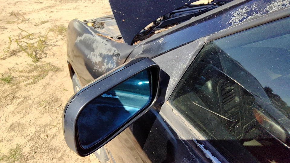 Espejo retrovisor lateral izquierdo Infiniti G20 2002 montado en la puerta OEM KH3 negro 963027j105 Foto 2 de 3