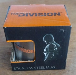 TAZA DE ACERO INOXIDABLE TOM CLANCY S THE DIVISION SIN ABRIR VINTAGE EN CAJA