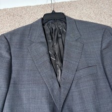 Brooks Brothers 1818 Madison Grey Glen Plaid 100 Wool Blazer Sport Coat Mens
