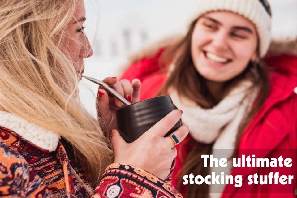 Pajita portátil para preparar café y té de cuarzo rosa diseño reutilizable ecológico Foto 3 de 4