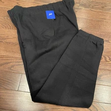 UniPro Quick-Dry Black Men Athletic Jogger Sweatpants with Pockets Size LRG