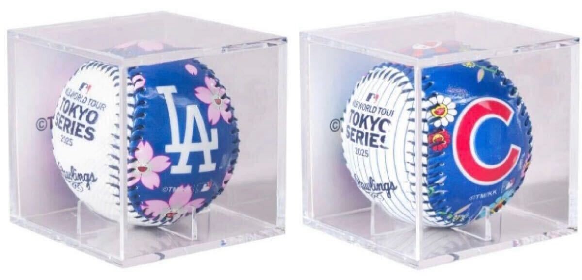 Takashi Murakami + MLB Tokyo 2025 Rawlings Dodgers & Cubs Baseball