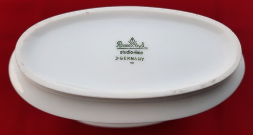 Rosenthal Vase, Blumenvase, Studio Line Germany Porzellan, oval, von W. Bauer - Bild 7 von 15