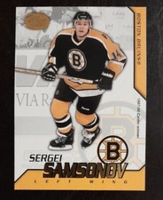 2002 - 2003 Pacific Sergei Samsonov Calder Hockey Bruins #9 Hockey Card