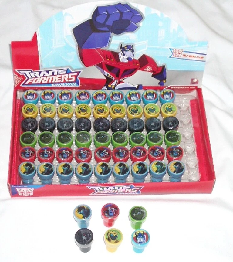 10 piezas Personaje de dibujos animados Autoentintado Estampador Lápiz Topper Niños Fiesta Bolsa Relleno Foto 2 de 4