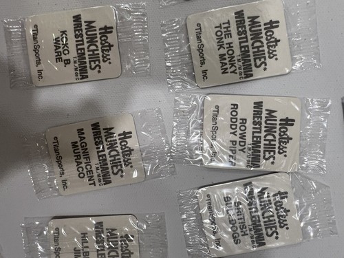 WWF Hostess Wrestling Stickers 1987 Complete Set 20/20 In Original Cellophane - Picture 17 of 24