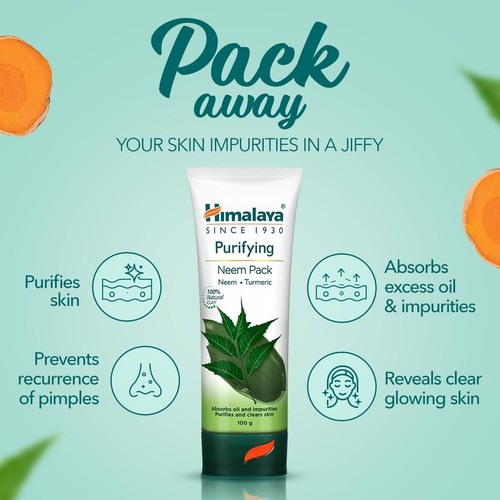 Himalaya Pure Skin Neem Facial Kit | Face Wash, Scrub & Pack | 50ml Each - Picture 9 of 9