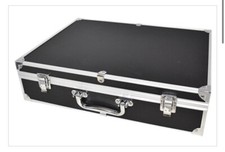 Storage  Display Aluminum Black Box Case Holds 100 PCGS NGC Coin Holders Slabs