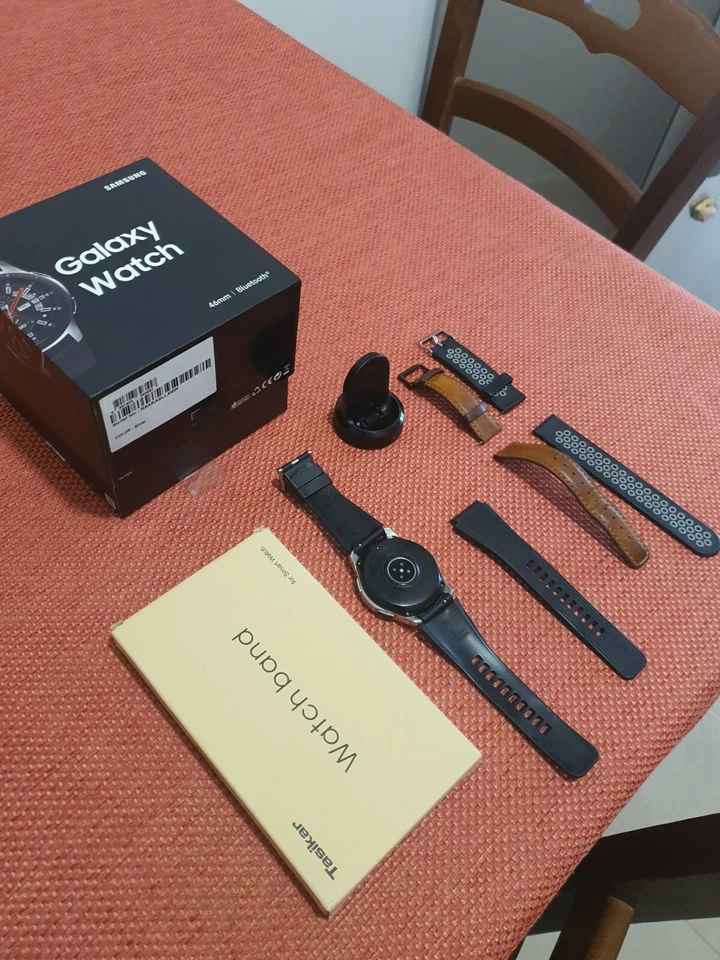 Samsung Galaxy Watch SM-R800 46 mm Cassa in Acciaio Inossidabile,  Nero..., foto 4 di 5