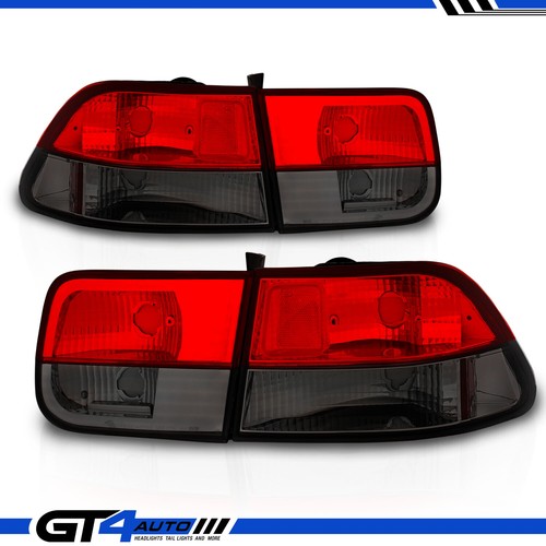 Spyder Honda Civic 96-00 2Dr Crystal Tail Lights Red Smoke ALT-YD-HC96-2D-CRY-RS