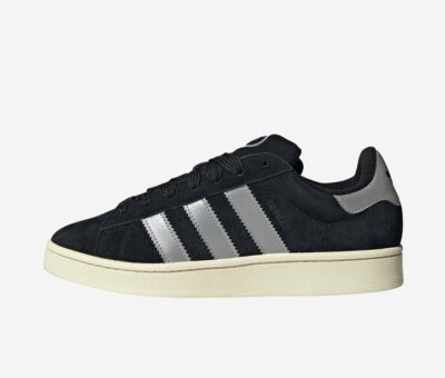 adidas gazelle silver green womens Adidas Campus 00's Elastic Youth Shoe, Grey/White/Gold