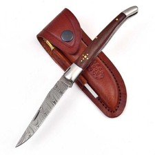 Damast Taschenmesser Handgefertigt Klappmesser Damaskus Damaszener 6120EA