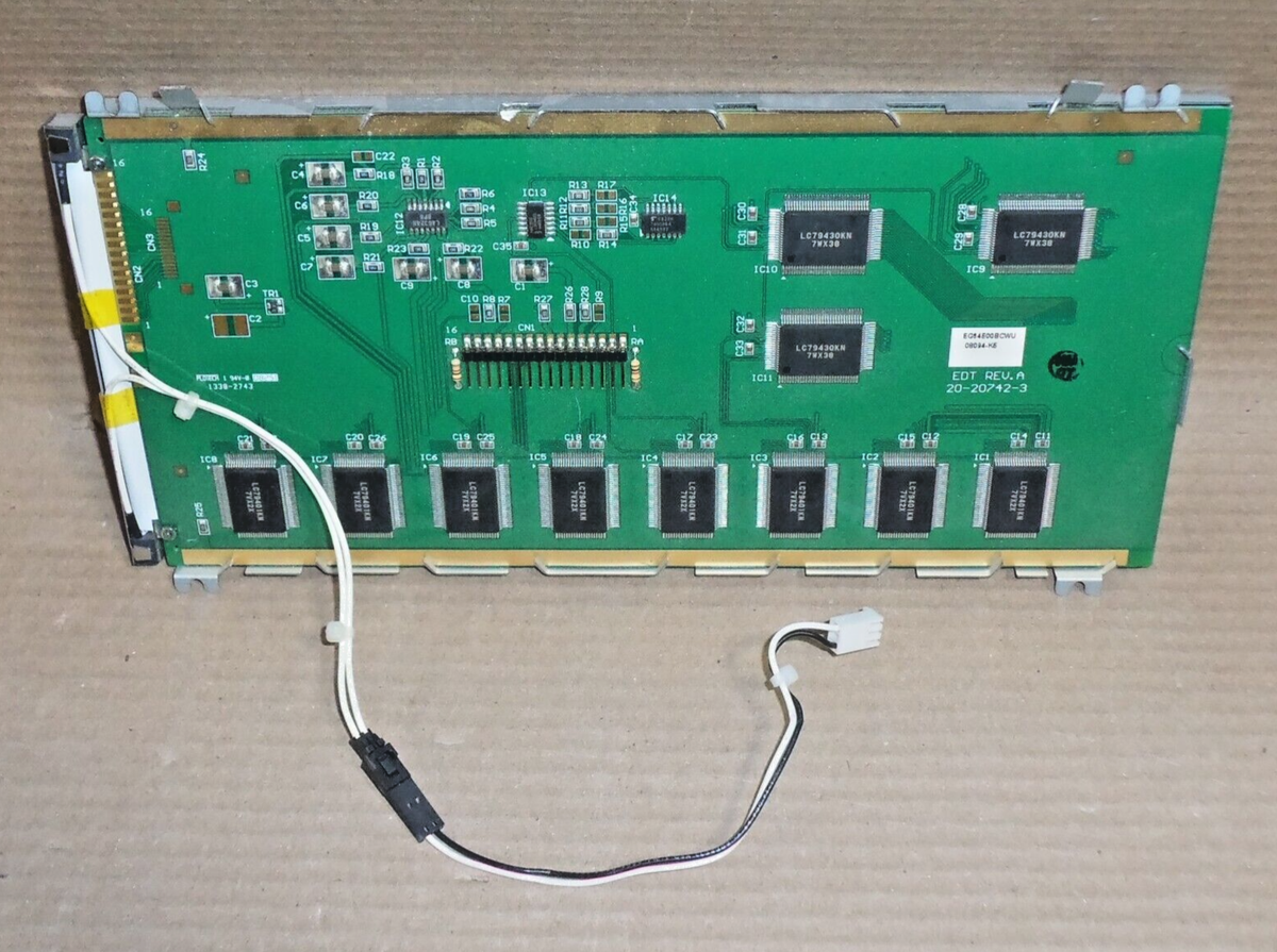 Display LCD Plotech EG64E00BCWU EDT Rev A Per UPS Liebert Emerson - Modello 20-20742-3 - Usato