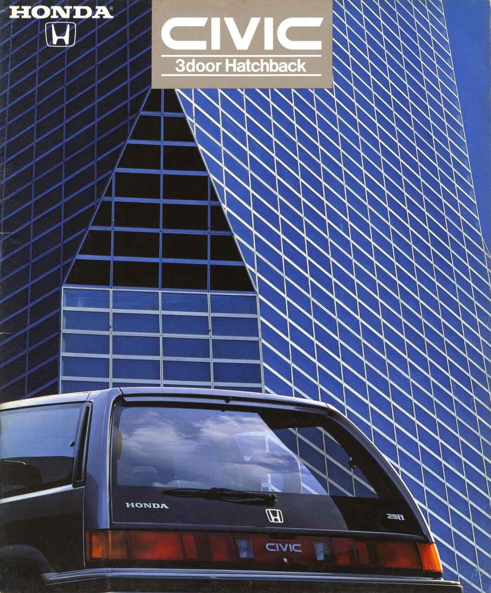 Catalog] 1985 Honda Super Civic Japanese brochure AG AH 23U 23E