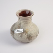 Keramik Vase braun/beige ca. 9,5 cm hoch