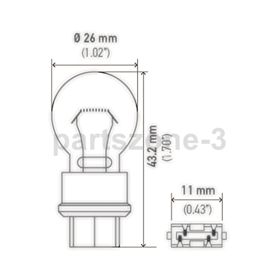 Bombilla de respaldo para Chevrolet Venture 2005 2004 2003 2002 2001 2000 1999 1998 Foto 2 de 4