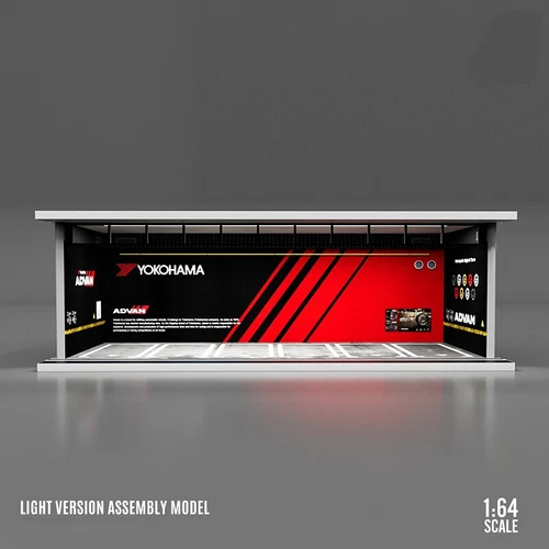 1:64 Diorama Car Garage Model LED Lighting Car Parking Lot Scene Display Model - Picture 24 of 43