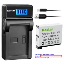 Kastar Battery LCD Charger for Gopro4 GoPro AHDBT-401 GoPro AHBBP-401 Battery