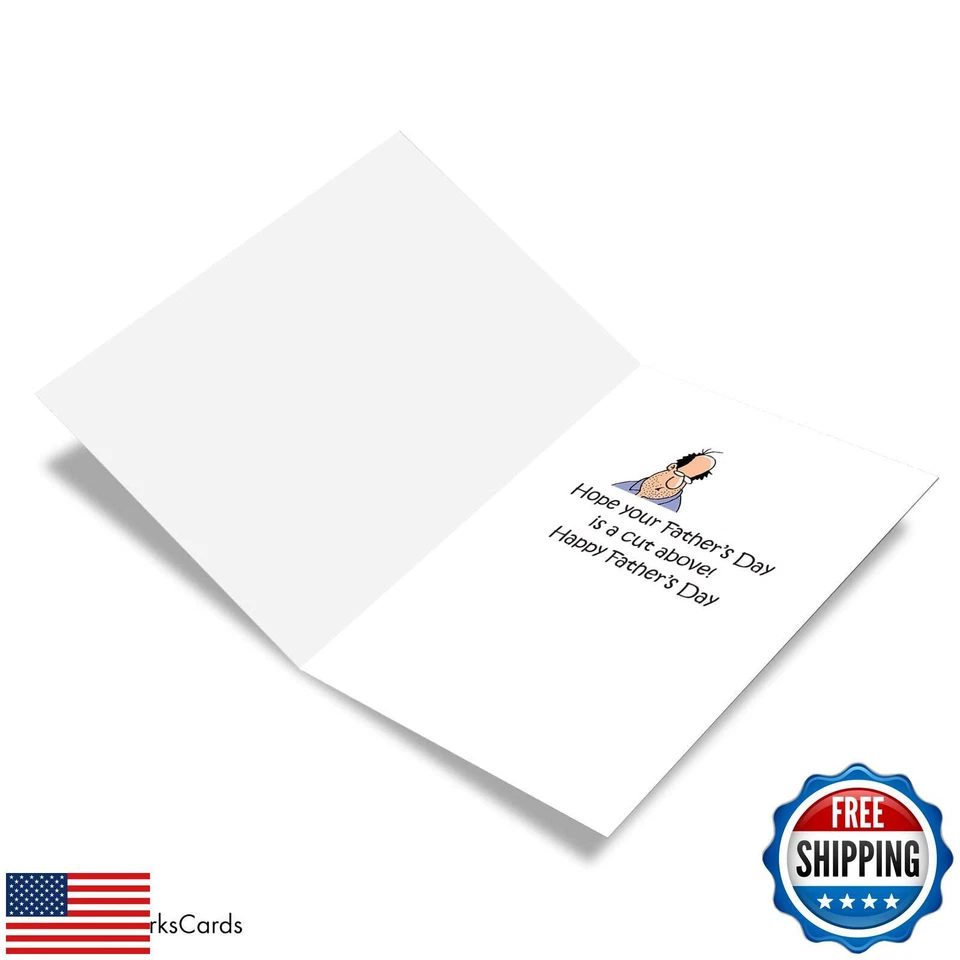 NobleWorks - Funny Father's Day Greeting Card with 5 x 7 Inch Envelope (1 Car - Image 3 of 4