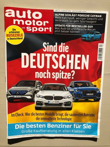 Auto Motor und Sport - Heft 17 /August 2018 Audi Q3, Porsche Macan, Firmenwagen