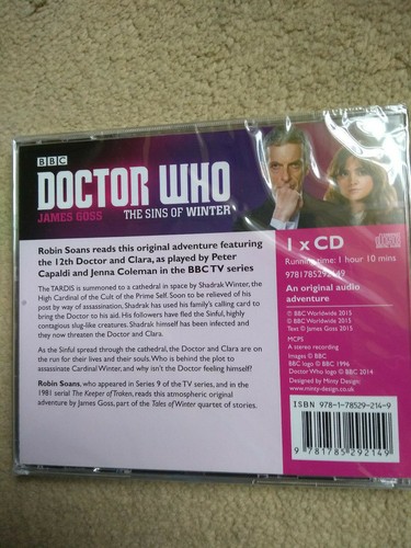 Dr Doctor Who The Sins of Winter James Goss Robin Soans audio original CD - Picture 2 of 2