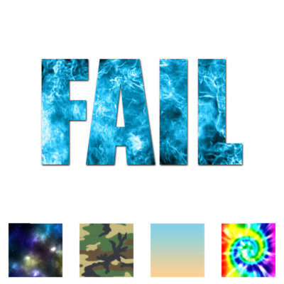 Fail Joke Meme - Vinyl Decal Sticker - Multiple Patterns & Sizes - ebn1808