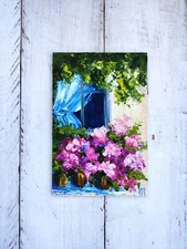 Original Oil Paintings Floral miniature Landscape Collectible Art