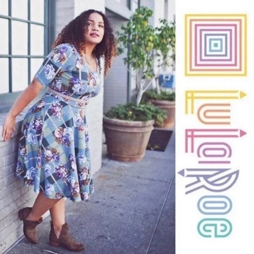 Lularoe Damen Nicole Kleid schwarz tropisch Blumen Hawaii XL 18/20 16/18 Einhorn 🦄 - Bild 10 von 11