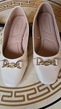 Primark women's beige wide fit shoes Size 5
