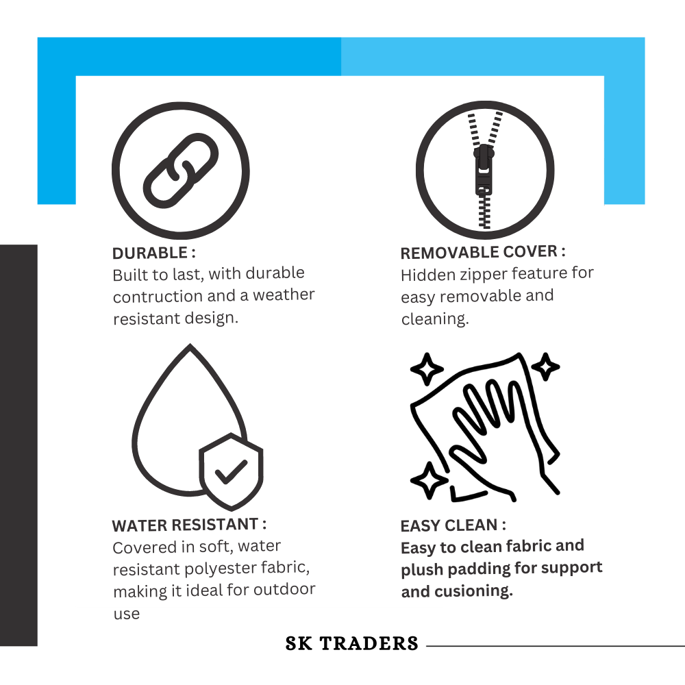 OUTDOOR 2 3 4 SEATER BENCH PAD WATERPROOF FABRIC GARDEN FURNITURE SEAT