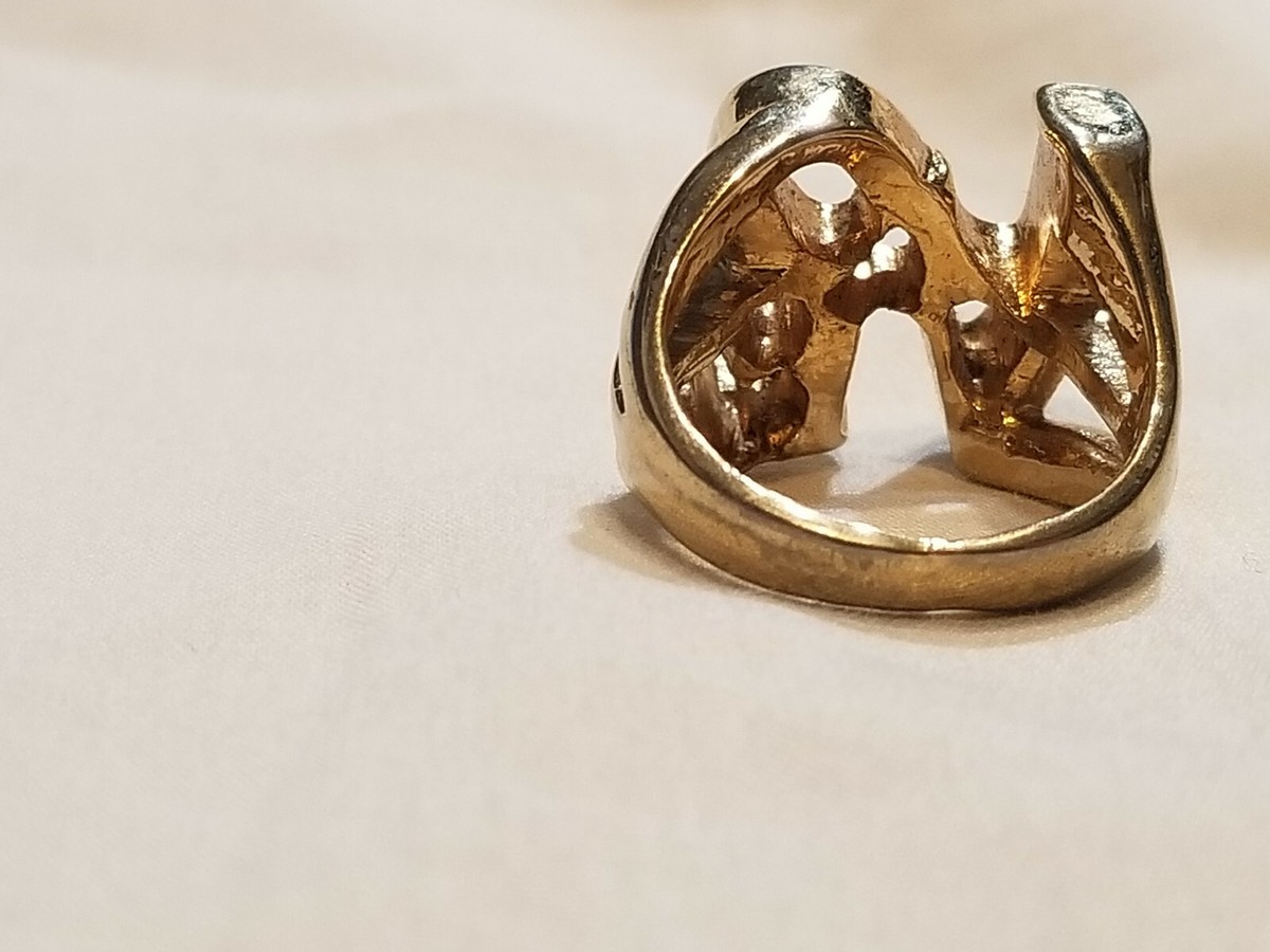 Robert Indiana Vintage Gold Ring LOVE Pop Art Jewelry VERY RARE 