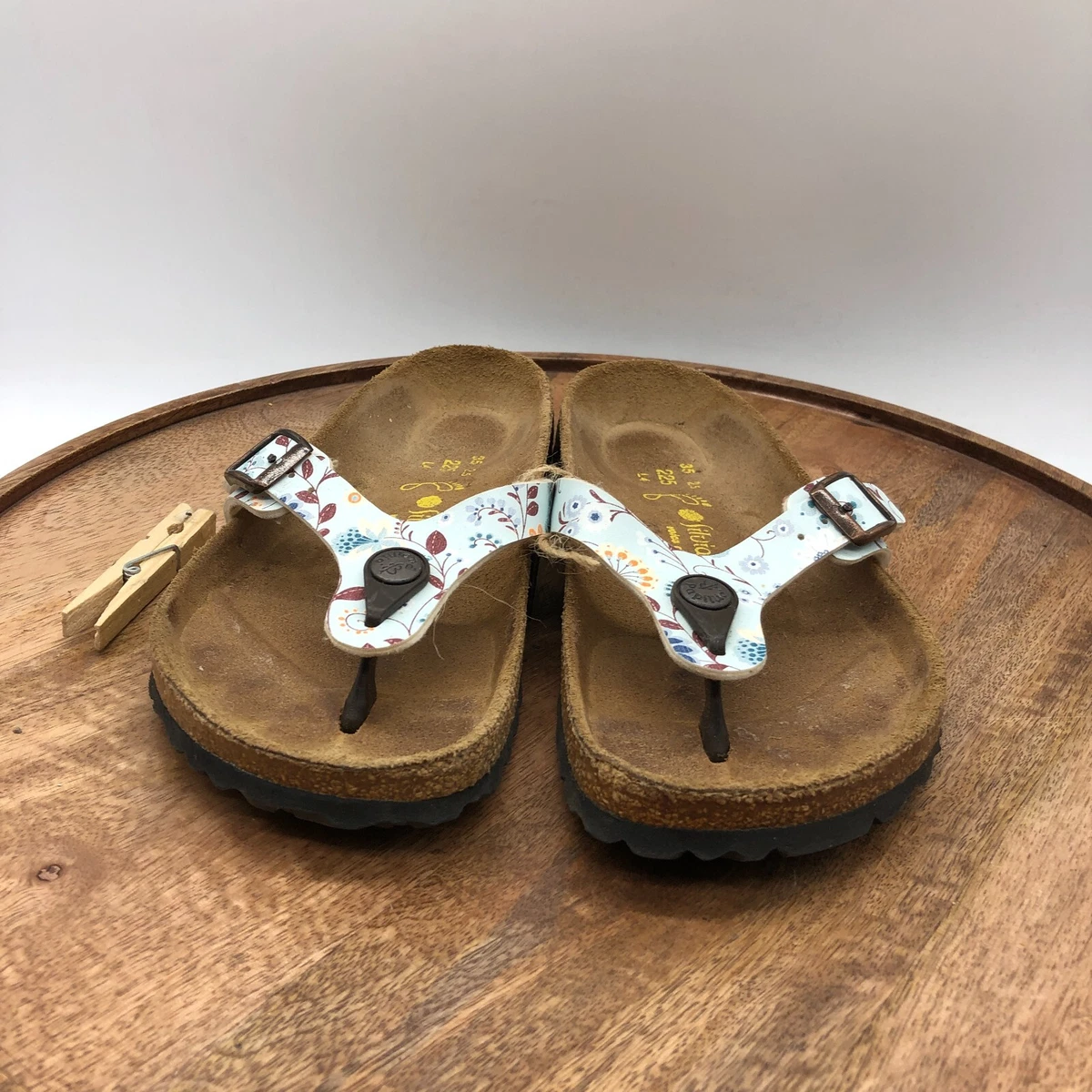 Papillio Birkenstock Turin Silvia Dias Floral Thong Sandals