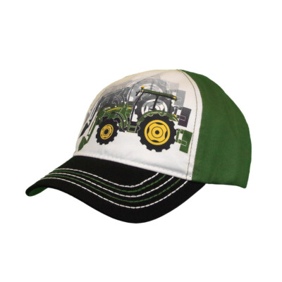 John Deere Kinder Cap Traktor Grün Baseball Basecap Mütze Kappe Hut Verstellbar