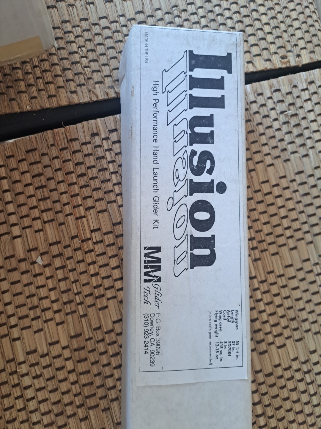 illusions high performance hand launch glider kit. Parts Only eBay