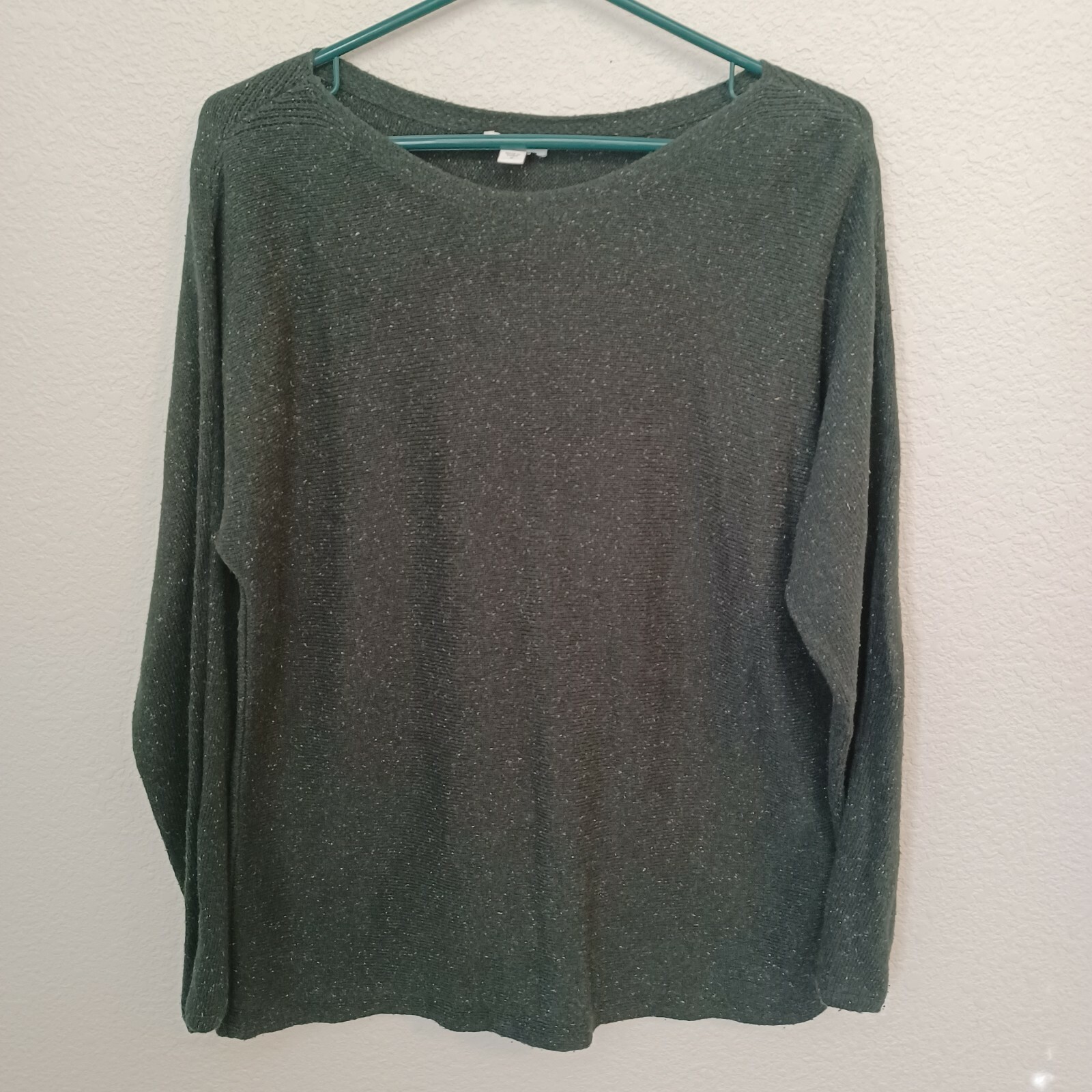 Women's J. Jill Green Pullover Knit Sweater, Size Medium