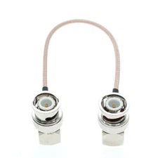 BNC male right angle to BNC male 90° Lot pigtail cable RG316-D double shield