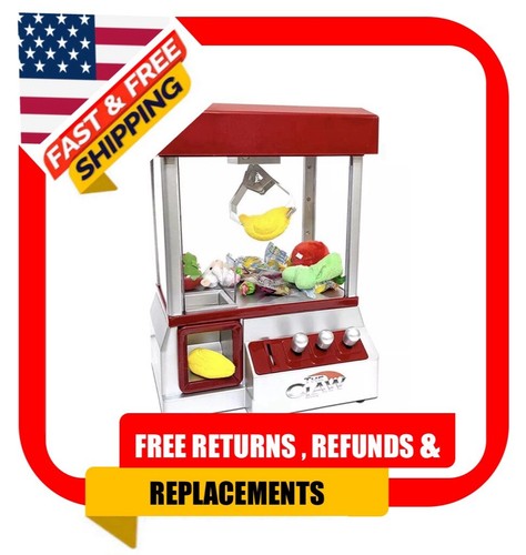 Home Arcade Carnival Crane Claw Game Electronic Game Grabber Candy Gum + Toys