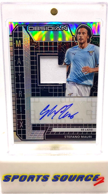 Stefano Mauri 2020-21 Panini Obsidian Matrix Jersey Patch Auto /149 MM-SMA
