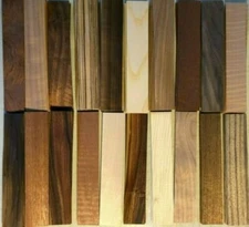 Fingerboard Wood Veneer 8" x 1.5" 220 pieces Amazing Variety pack Marquetry Ring