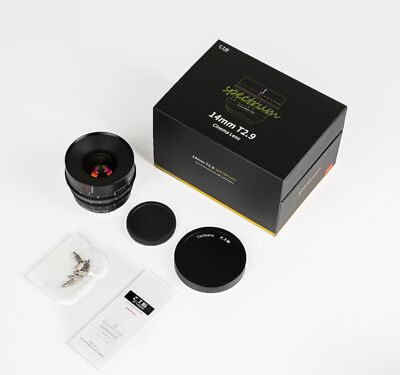 7artisans 14mm T2.9 Full Frame Super Wide Angle Cinema Lens for Sony FE A9 A7m4
