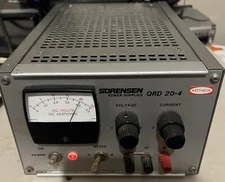 Sorensen QRD 20-4 DC Power Supply 0-20 VDC 0-4 Amps Untested Turns On