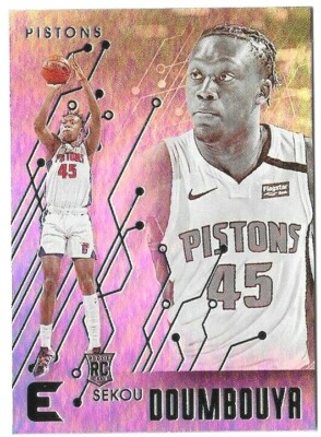 Sekou Doumbouya 2019-20 Essentials Rookie #214 Detroit Pistons Chronicles Panini