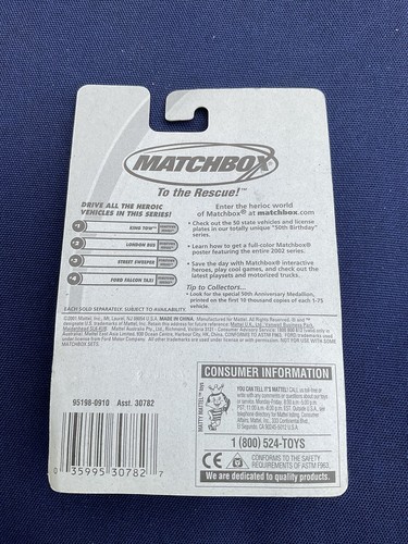 Matchbox 2002 Hometown Heroes Series #2 London Bus Red Diecast 95198 Car NEW! - Picture 2 of 2