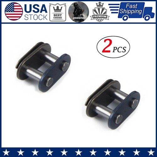 2PCS T8F Chain Master Links For 2 Stroke Mini Quad Dirt Bike GO Kart 47CC 49CC - Foto 1 di 5