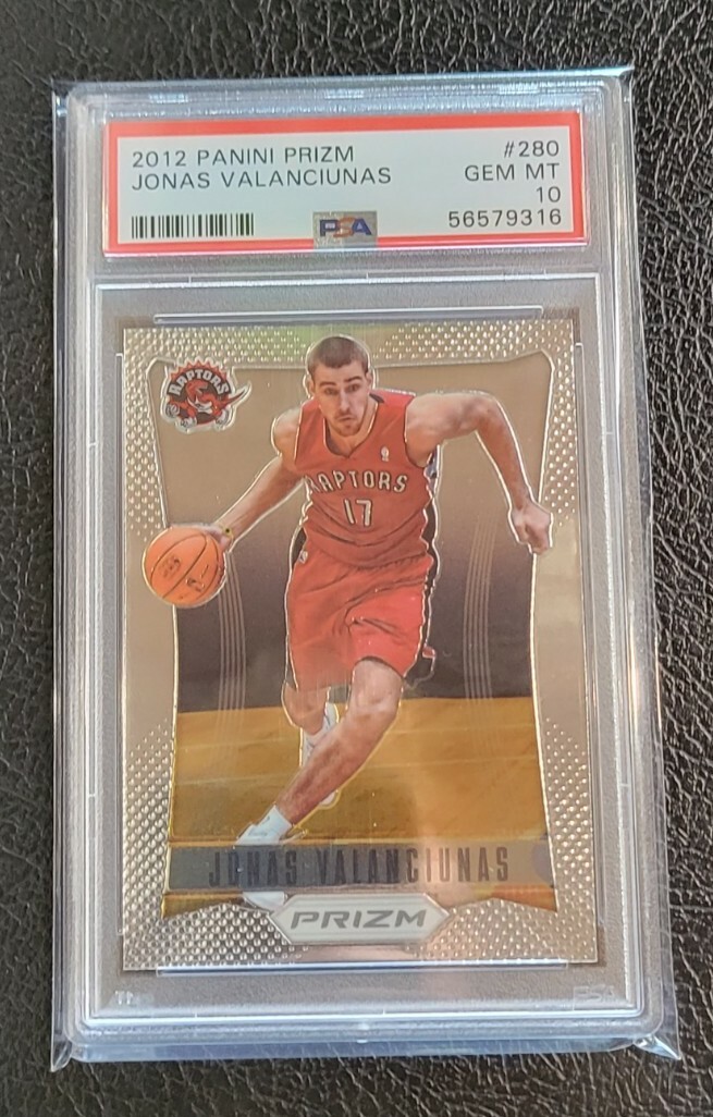2012 Jonas Valanciunas Panini Prizm PSA 10 #280